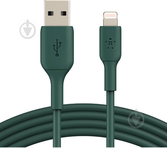 Кабель Belkin USB-A - Lightning PVC 1 м зеленый (CAA001BT1MMG) - фото 3