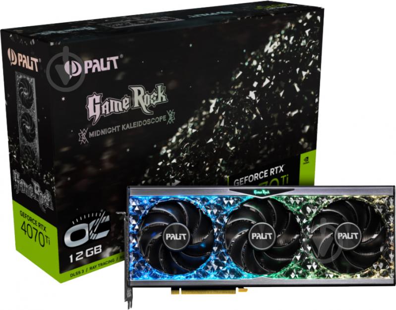 Видеокарта Palit NVIDIA GeForce RTX 4070 Ti GameRock OC 12GB GDDR6X 192bit (NED407TU19K9-1045G) - фото 1