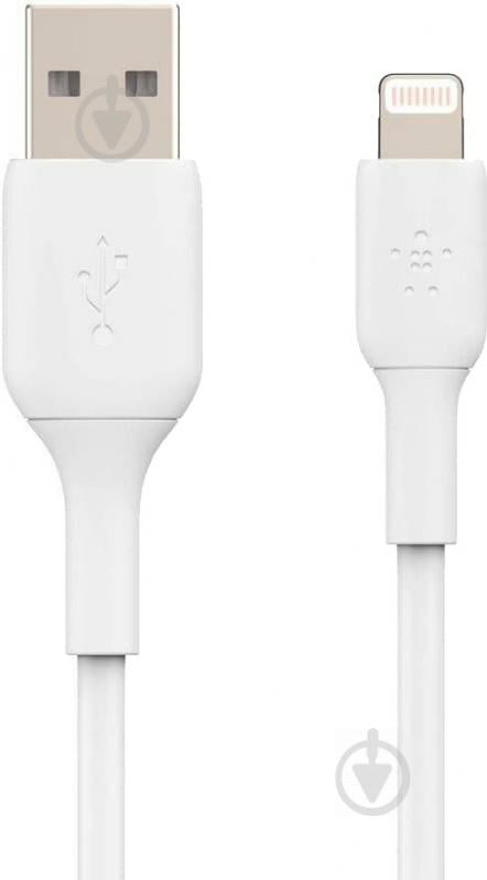 Кабель Belkin USB-A - Lightning PVC 3 м белый (CAA001BT3MWH) - фото 2