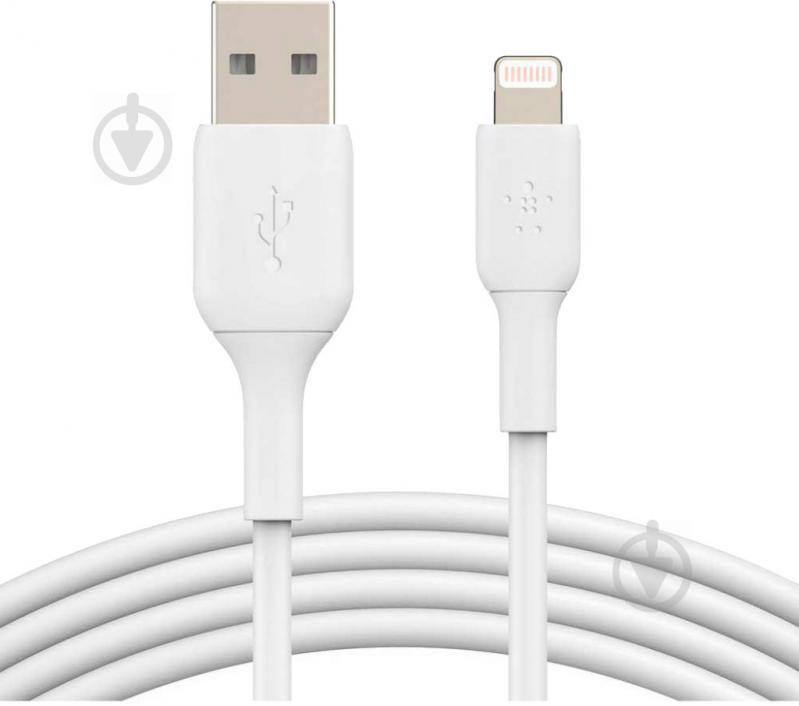 Кабель Belkin USB-A - Lightning PVC 3 м белый (CAA001BT3MWH) - фото 3