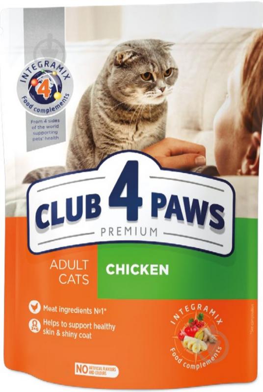 Корм Club 4 Paws Premium с курицей 300 г - фото 1