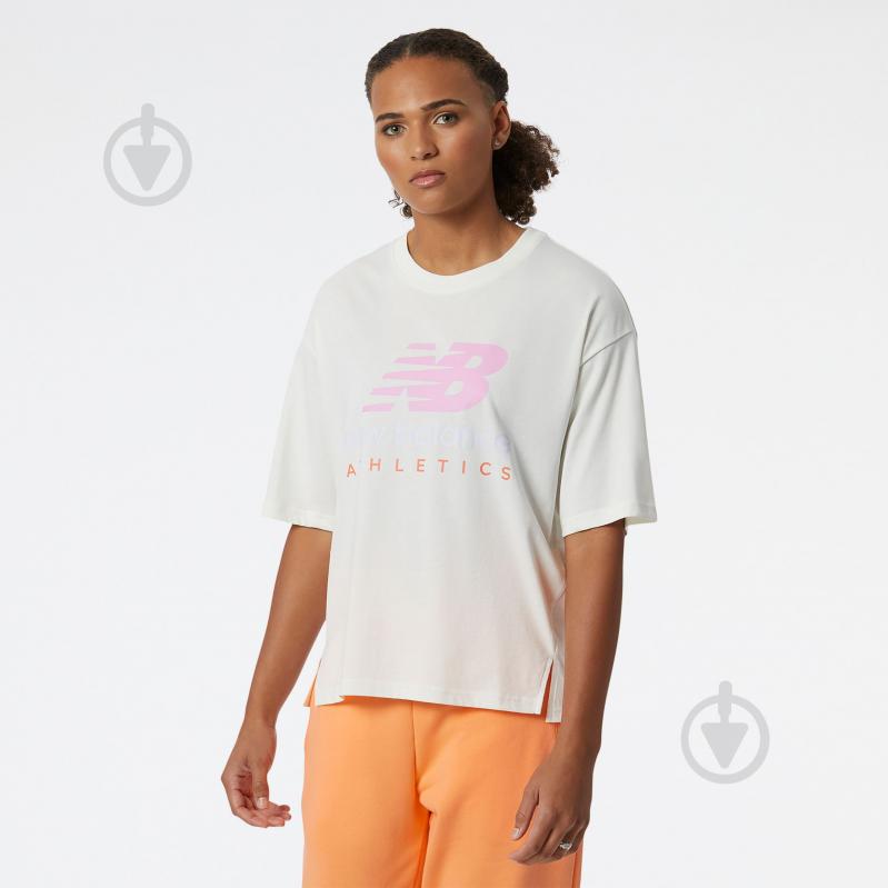 Футболка New Balance WT21503SST р.XL бежевий - фото 1