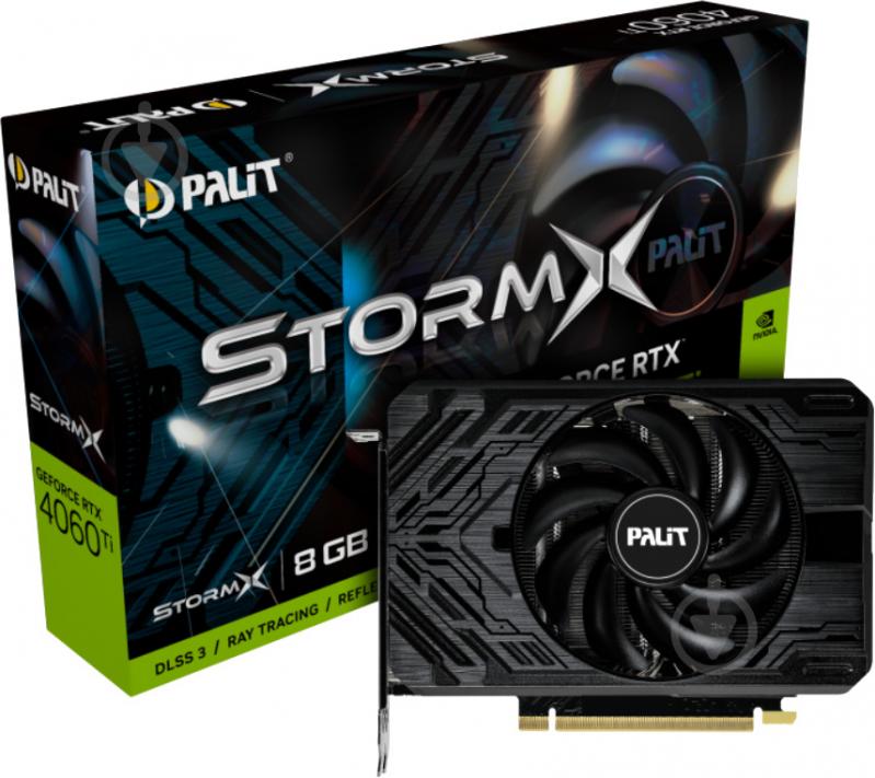 Відеокарта Palit NVIDIA GeForce RTX 4060 Ti StormX 8GB GDDR6 128bit (NE6406T019P1-1060F) - фото 1