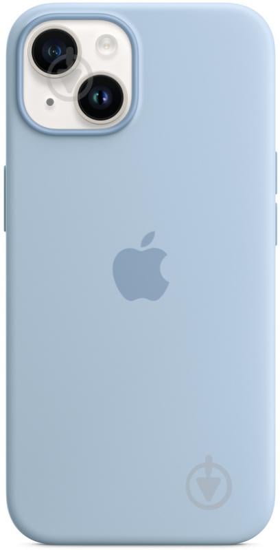 Чехол Apple Silicone Case with MagSafe для Apple iPhone 14 sky (MQU93ZE/A) - фото 1