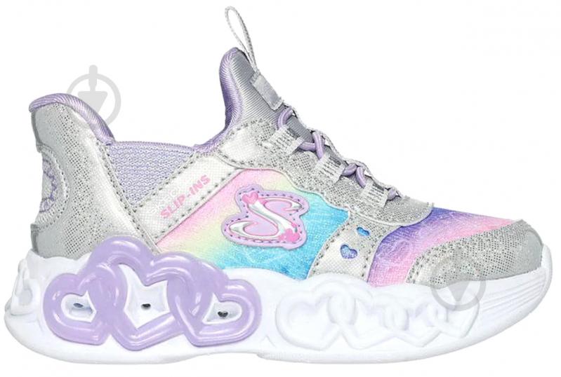 Кроссовки Skechers INFINITE HEART LIGHTS 303755N SMLT р.23 разноцветные - фото 1