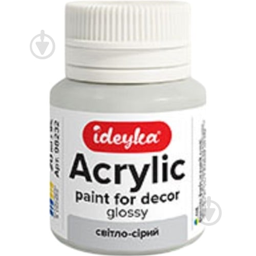 Акрил для декора "Светло-серая" 20 мл Ideyka - фото 1 Акрил для декора "Светло-серая" 20 мл Ideyka - фото 1
