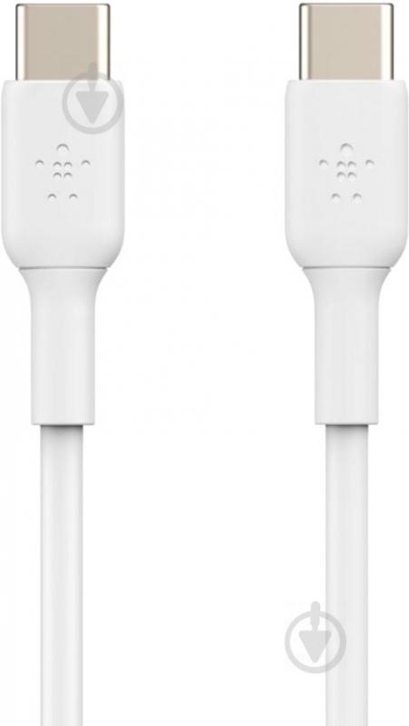 Кабель Belkin USB-С - USB-С, PVC 1 м белый (CAB003BT1MWH) - фото 2