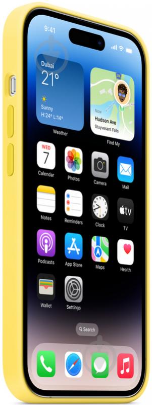 Чохол Apple Silicone Case with MagSafe для Apple iPhone 14 Pro canary yellow (MQUG3ZE/A) - фото 3