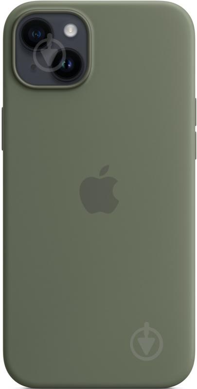 Чохол Apple Silicone Case with MagSafe для Apple iPhone 14 Plus olive (MQUD3ZE/A) - фото 1