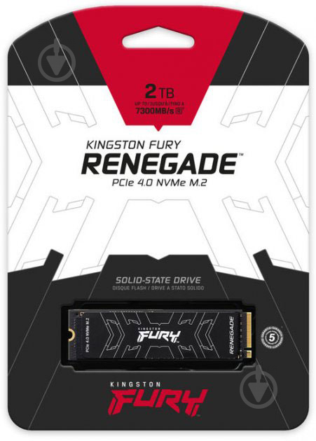 SSD-накопичувач Kingston Fury Renegade 2280 2000GB M.2 PCI Express 4.0 x4 3D TLC NAND (SFYRD/2000G) - фото 5