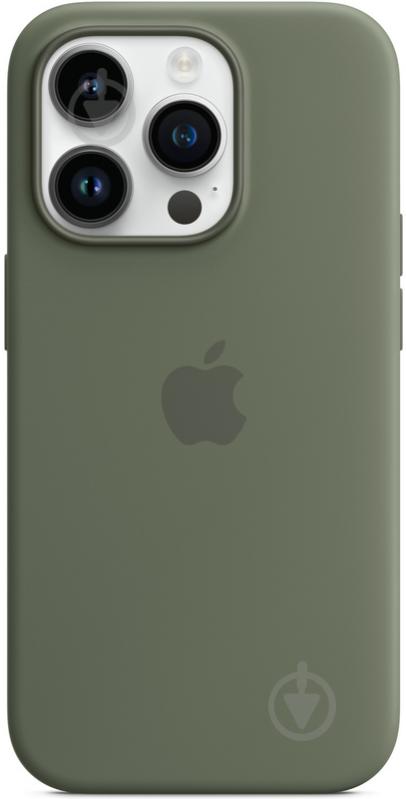 Чохол Apple Silicone Case with MagSafe для Apple iPhone 14 Pro olive (MQUH3ZE/A) - фото 1