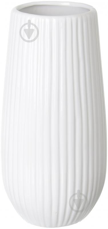 Ваза керамічна Luna 12x25 см 25 см біла JOL172B005-1 - фото 1