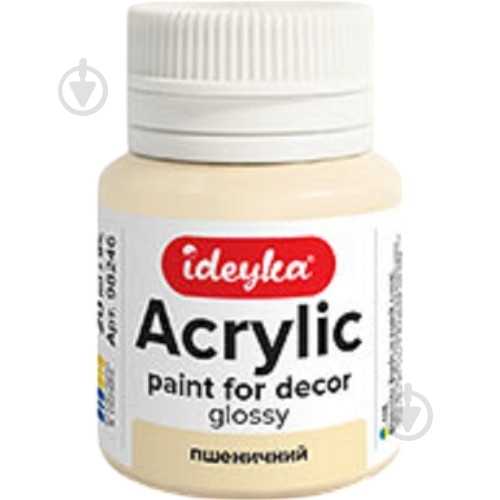 Акрил для декора "Пшеничная" 20 мл Ideyka - фото 1