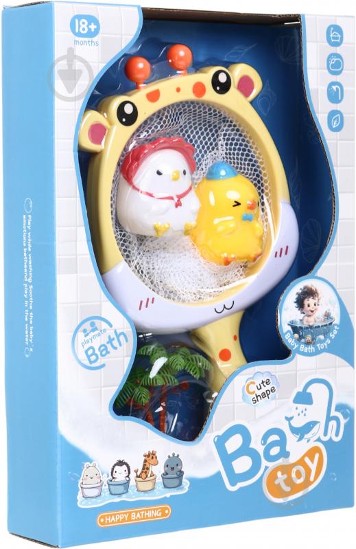 Набор игрушек для купания Shantou 4 шт. сачок желтый OTG0977969 - фото 1