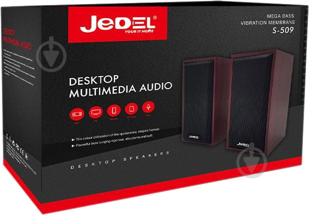 Акустика Jedel S-509 2.0 black - фото 4