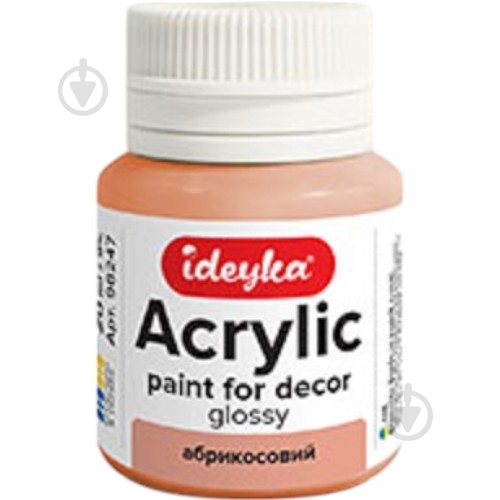 Акрил для декора "Абрикос" 20 мл Ideyka - фото 1 Акрил для декора "Абрикос" 20 мл Ideyka - фото 1