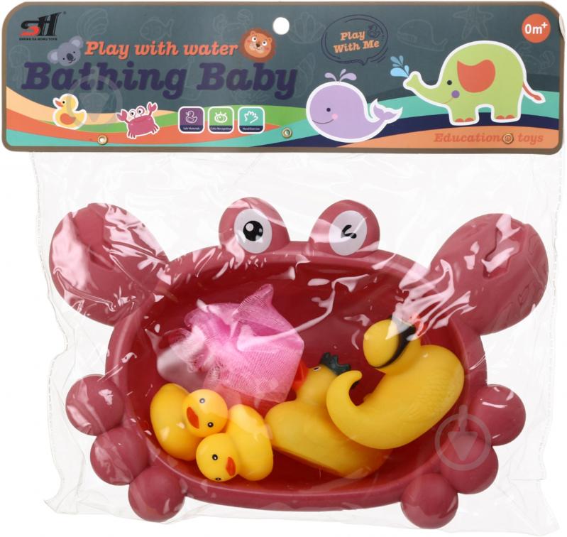 Набір іграшок для купання Sheng da hong 6 шт. барвисті OTG0975809 - фото 1