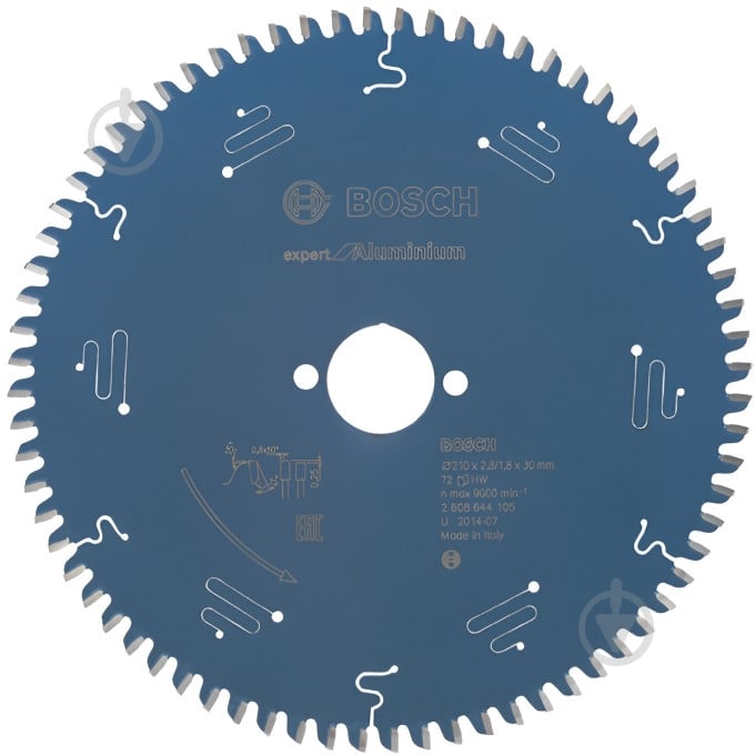 Пильный диск Bosch Expert for Aluminium 210x30x1,8 Z72 2608644105 - фото 1