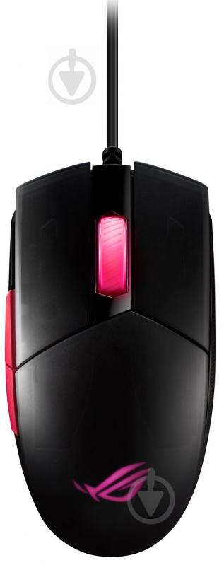 Мышь Asus ROG Strix Impact II Electro Punk Black 90MP01U0-BMUA00 - фото 1