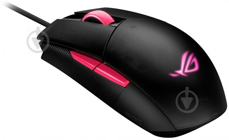 Мышь Asus ROG Strix Impact II Electro Punk Black 90MP01U0-BMUA00 - фото 2