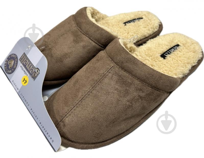 Тапки домашние Gemelli Докер р.44 коричневый - фото 1