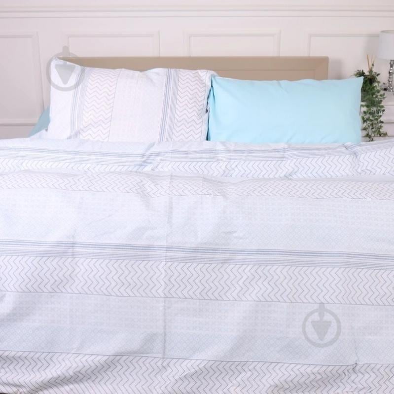 Комплект постельного белья Ranforce Elite 17-4834 Clarissa 110х140 см голубой MirSon - фото 1