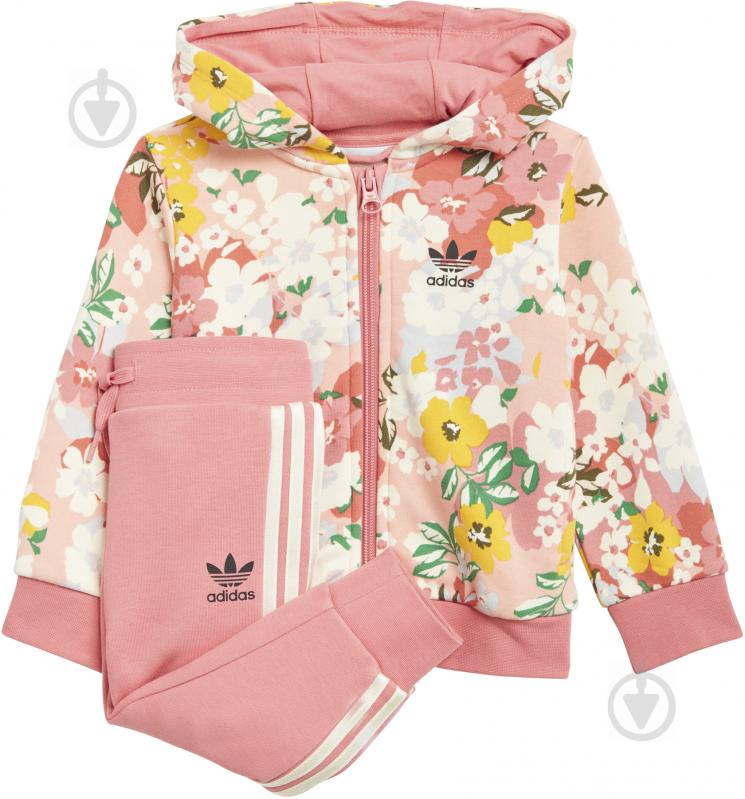 Спортивний костюм Adidas HOODIE SET FZ GN2257 рожевий - фото 1