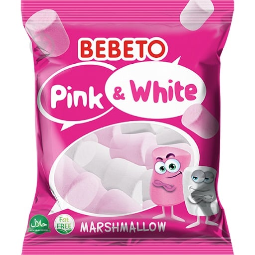 Маршмелоу BEBETO білий та рожевий 135 г - фото 1