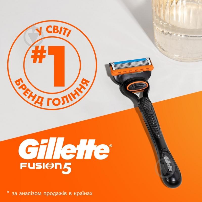 Подарунковий набір для чоловіків GILLETTE Станок для гоління Fusion5 з 1 змінним картриджем + - фото 8