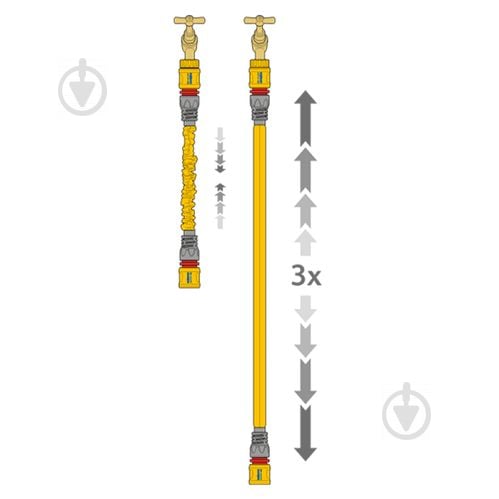 Шланг Hozelock 15 М растягивающийся SUPERHOZE + коннектора - фото 3