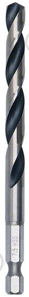 Сверло Bosch HSS PointTeQ HEX 7.5 x 109 мм 1 шт. 2608577532 - фото 1 Сверло Bosch HSS PointTeQ HEX 7.5 x 109 мм 1 шт. 2608577532 - фото 1