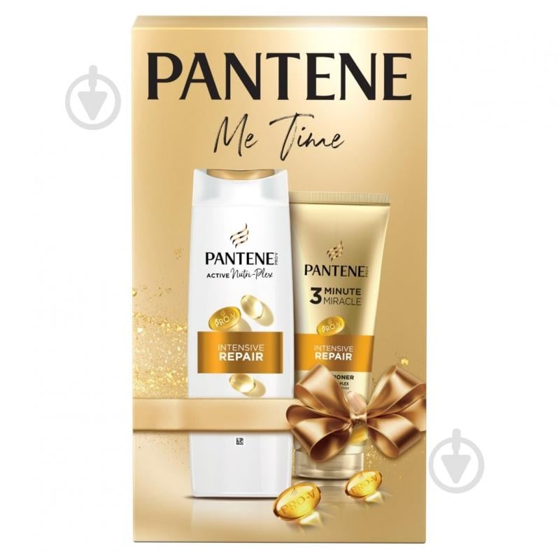 Подарунковий набір для жінок Pantene Шампунь 400 мл + Бальзам-ополіскувач Інтенсивне відновлення 220 мл - фото 2