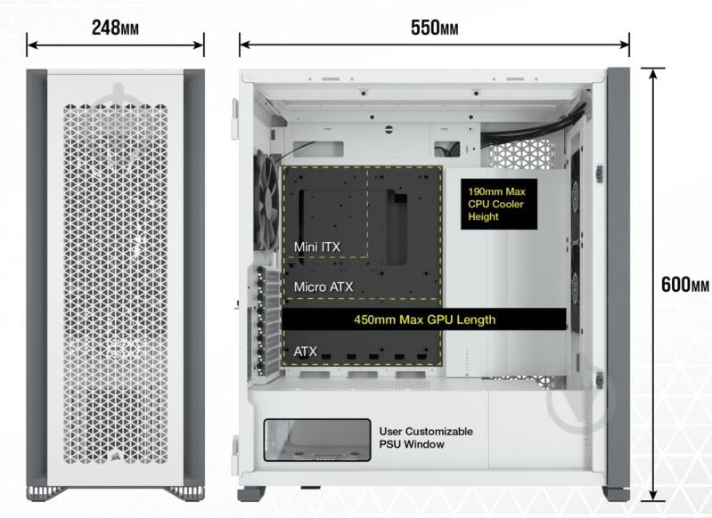 Корпус Corsair 7000D Airflow CC-9011219-WW - фото 8