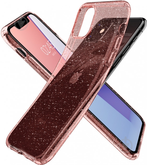 Чехол Spigen Liquid Crystal Glitter Rose Quartz 076CS27182 для Apple iPhone 11 - фото 6