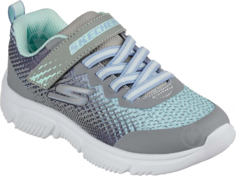 Кроссовки для девочек Skechers Go Run 650 302430L GYMT р.33,5 серые - фото 3