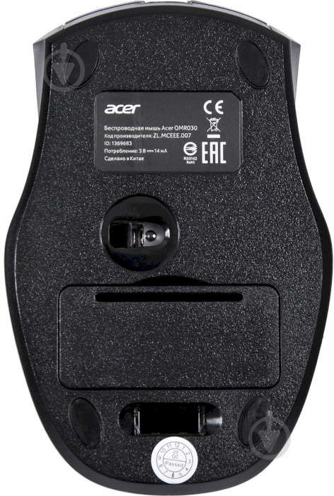 Миша Acer OMR030 Wireless Black (ZL.MCEEE.007) - фото 6