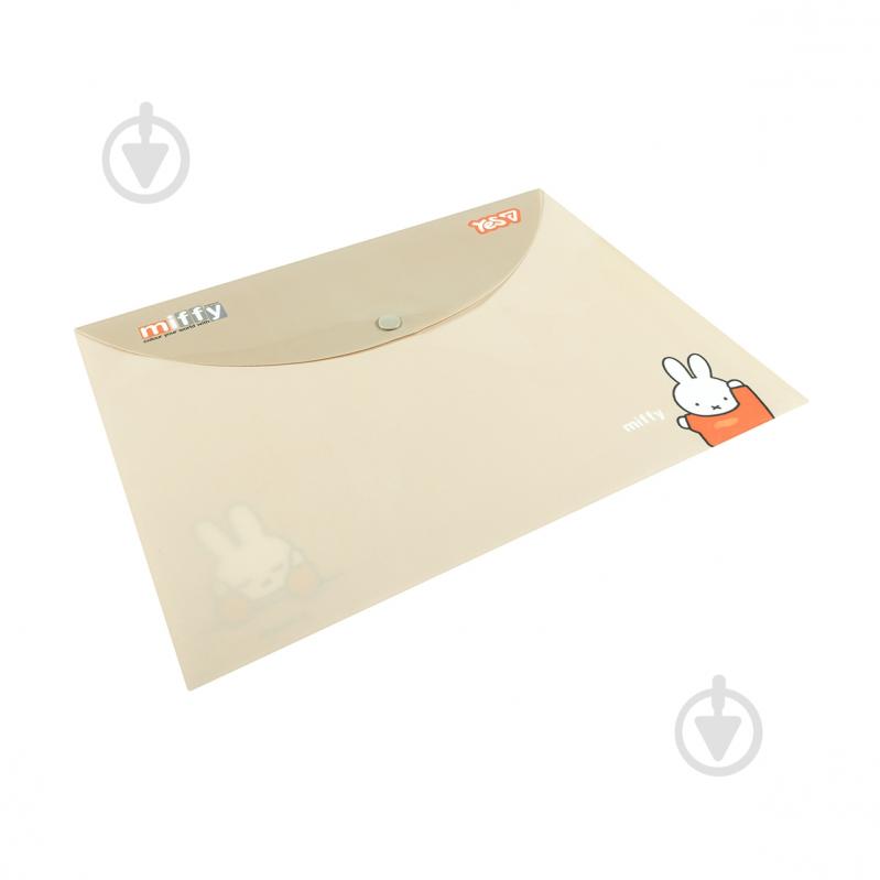 Папка-конверт на кнопке Miffy А4 492450 YES - фото 2 Папка-конверт на кнопке Miffy А4 492450 YES - фото 2