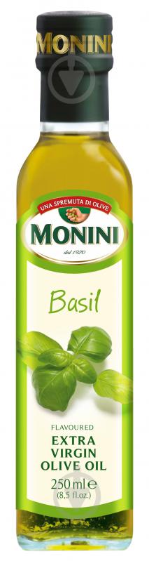 Масло оливковое Monini Extra Vergine Basil 250 мл - фото 1