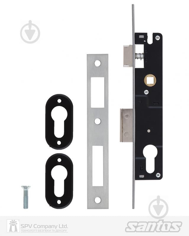 Дверний замок вхідний SANTOS DIN 726 UNIV BS 25мм SS FOREND SP - фото 2