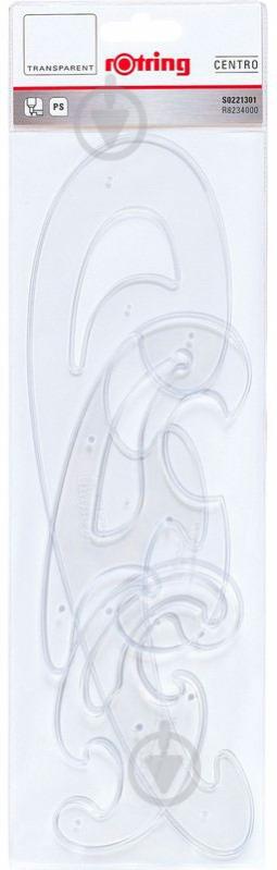 Набор линеек Centro Burmester Curves S0221301 Rotring Drawing - фото 1