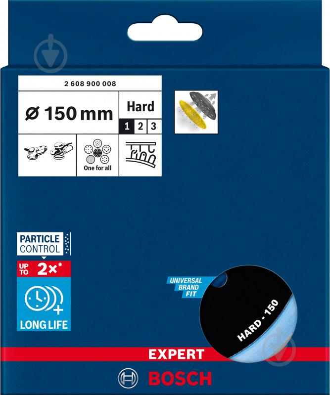 Платформа шлифовальная Bosch EXPERT Multihole 150 мм 2608900008 - фото 4 Платформа шлифовальная Bosch EXPERT Multihole 150 мм 2608900008 - фото 4