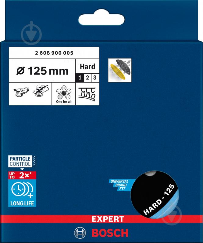 Платформа шліфувальна Bosch EXPERT Multihole 125 мм 2608900005 - фото 4