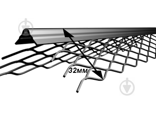 Кутник для мокрої штукатурки оцинкований ШТУКАТУР 2,5 м - фото 4