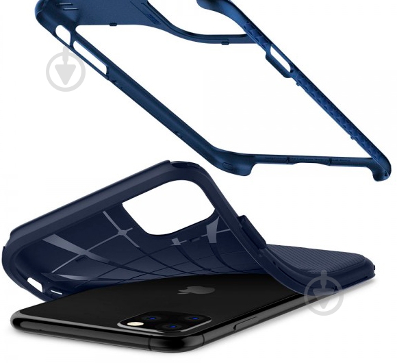Чохол Spigen Hybrid NX Navy Blue для Apple iPhone 11 Pro Max - фото 3
