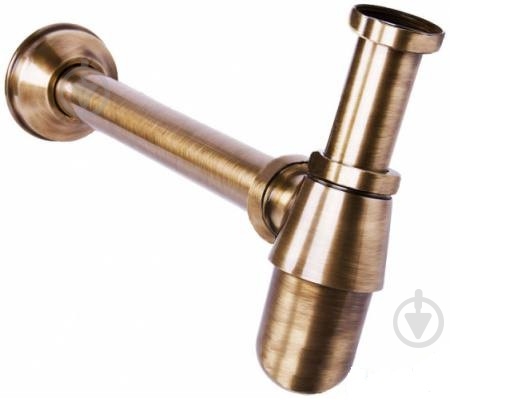 Сифон для умивальника EGO латунний пляшковий A-1083 - фото 1