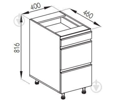 Тумба нижня Софі ( Н 40 Ш FAVORIT) білий/білий Світ Меблів - фото 5 Тумба нижня Софі ( Н 40 Ш FAVORIT) білий/білий Світ Меблів - фото 5