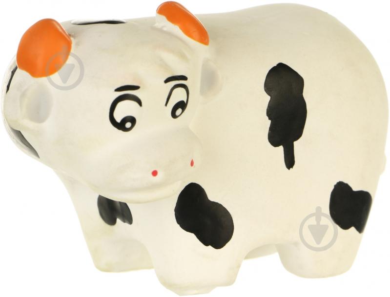 Игрушка для собак Papillon Корова латекс со звуком 8 см - фото 1