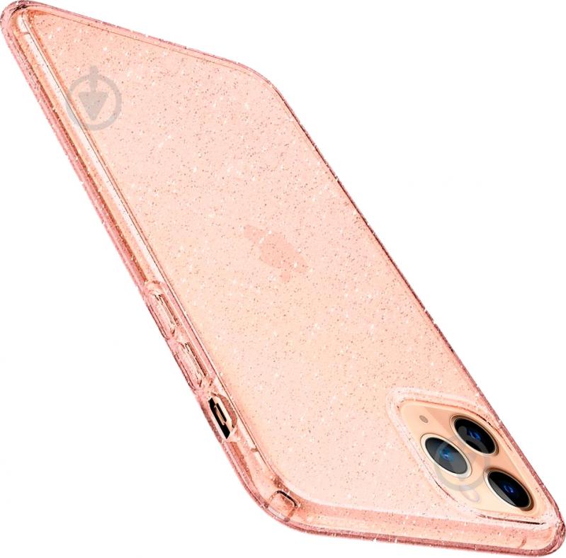 Чехол Spigen Liquid Crystal Glitter Rose Quartz для Apple iPhone 11 Pro Max - фото 3