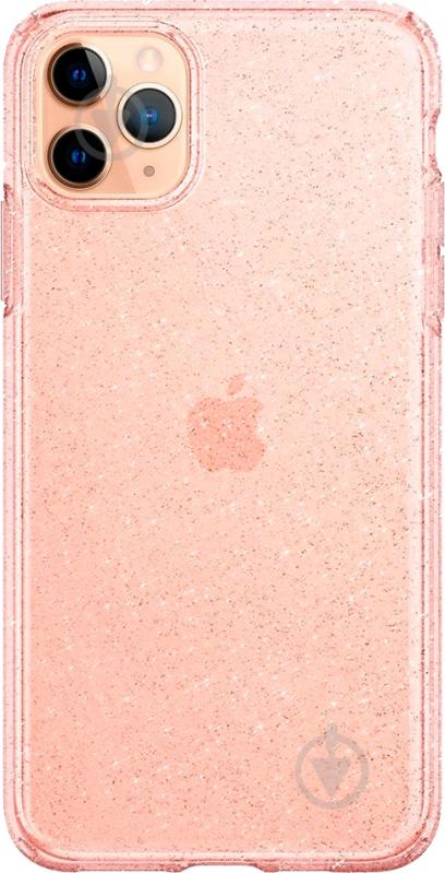 Чехол Spigen Liquid Crystal Glitter Rose Quartz для Apple iPhone 11 Pro Max - фото 1