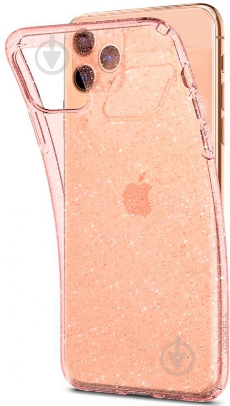 Чехол Spigen Liquid Crystal Glitter Rose Quartz для Apple iPhone 11 Pro Max - фото 2